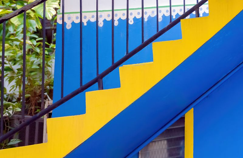 Exterior Staircase Painting in Waco, TX